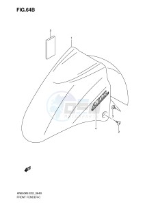 AN650 (E2) Burgman drawing FRONT FENDER (MODEL K8)