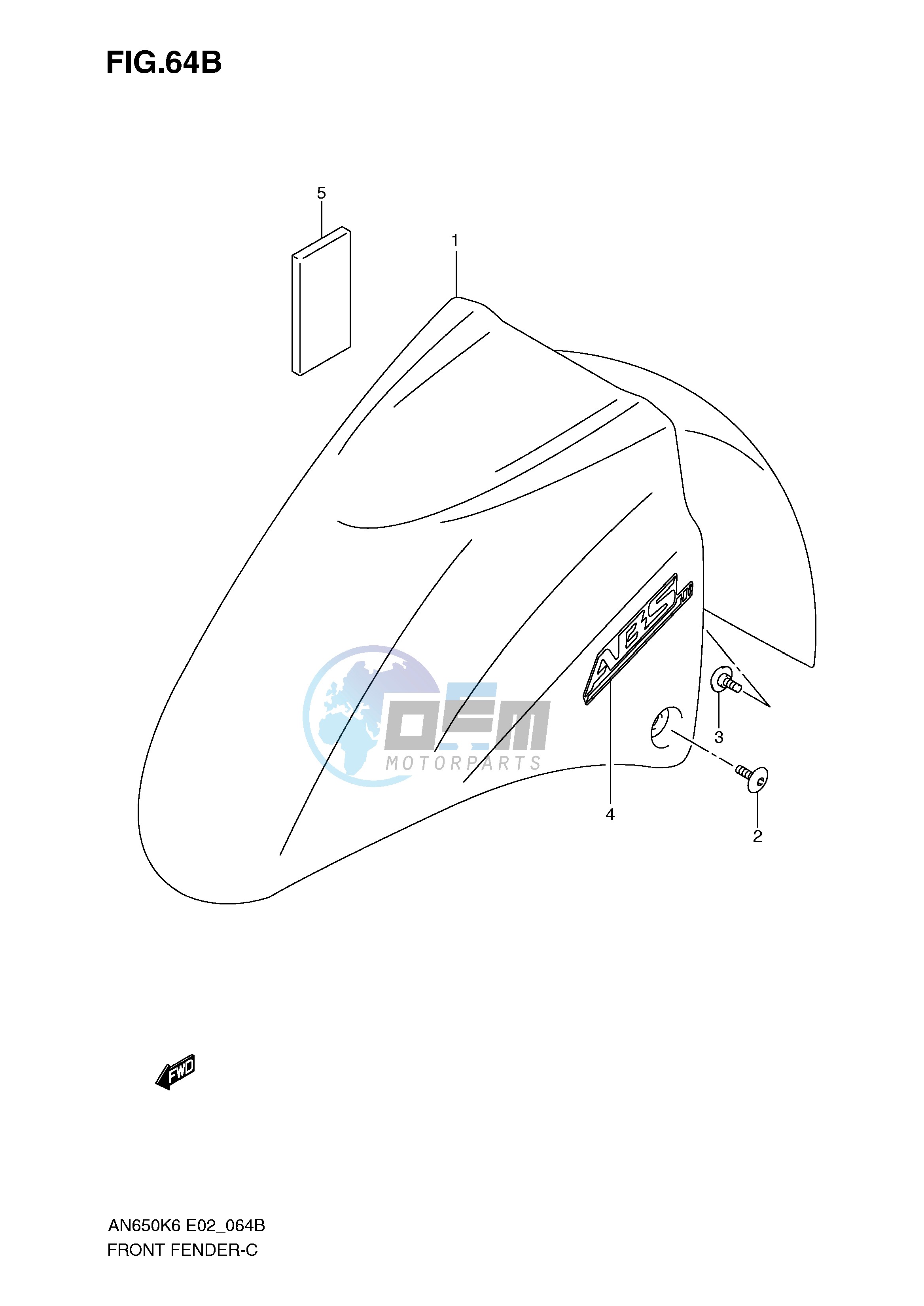 FRONT FENDER (MODEL K8)