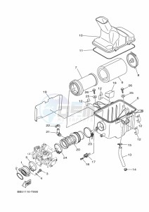 YFM450FWB KODIAK 450 (BHS1) drawing INTAKE