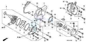 CBF1000S9 France - (F / ABS CMF) drawing WATER PUMP