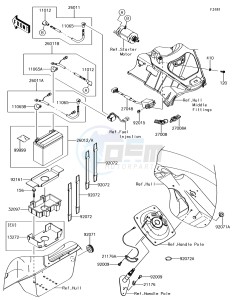 JET SKI ULTRA 310LX JT1500MJF EU drawing Electrical Equipment