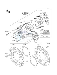 VN2000 CLASSIC VN2000H8F GB XX (EU ME A(FRICA) drawing Front Brake