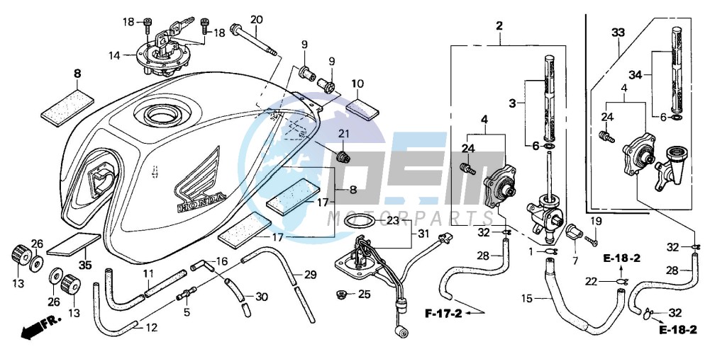 FUEL TANK (CB600F3/4/5/6)