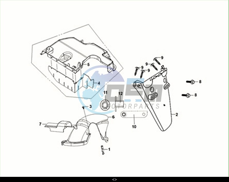 REAR FENDER - REAR INNER FENDER