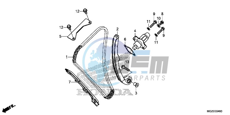 CAM CHAIN/ TENSIONER