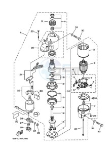 FL150AETL drawing STARTER-MOTOR