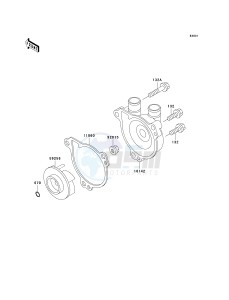 KLX 300 A [KLX300R] (A7-A9) [KLX300R] drawing WATER PUMP