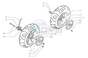 Ark LC Red-Silver 50 drawing Front wheel-Rear wheel