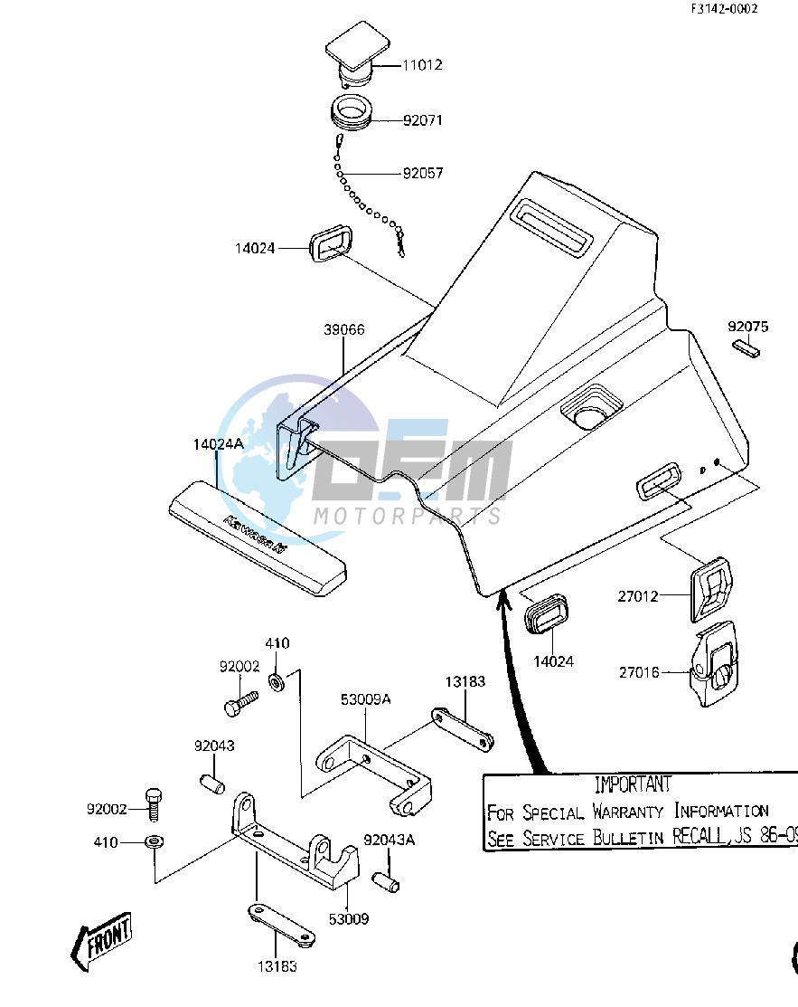 ENGINE HOOD -- JF650-A1- -