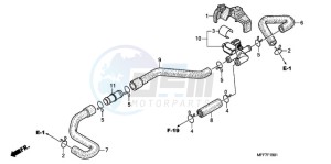 XL700VA9 France - (F / ABS CMF SPC) drawing AIR INJECTION VALVE