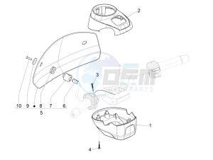 GTV 300 HPE SEI GIORNI IE E4 ABS (NAFTA) drawing Handlebars coverages