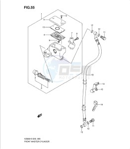 VZ800K9 drawing FRONT MASTER CYLINDER (MODEL K5/K6)