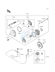 ZX 900 B [NINJA ZX-9R] (B4) [NINJA ZX-9R] drawing STARTER MOTOR