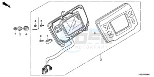 TRX500FAB drawing METER