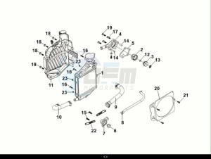 JET 14 125 LC ABS (E5) (XC12WZ-EU) (M1) drawing WATER PUMP