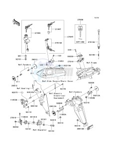 ZX 1000 M [NINJA ZX-10R] (C1) [NINJA ZX-10R] drawing IGNITION SWITCH_LOCKS_REFLECTORS