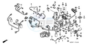 NT700VAA UK - (E / ABS MKH) drawing WIRE HARNESS/ IGNITION COIL