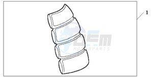 VFR800A9 Ireland - (EK / ABS MME TWO) drawing TANK PAD 2