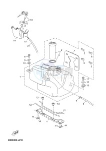 YP125RA (ABS) X-MAX125 ABS X-MAX125 ABS (2ABE) drawing FUEL TANK