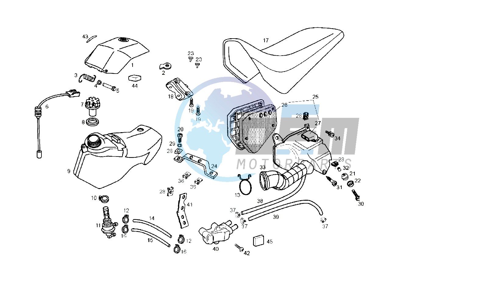 FUEL TANK - SEAT