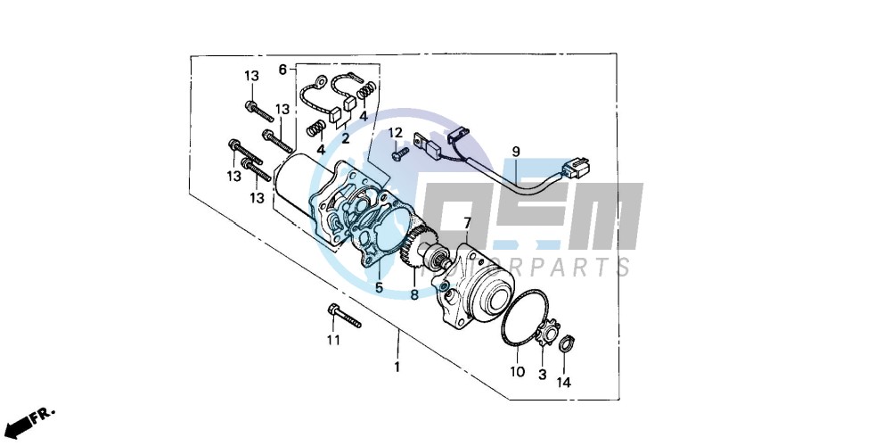 STARTING MOTOR (C90MP/MT)