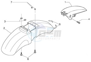 Beverly 500 (USA) USA drawing Front and rear mudguard