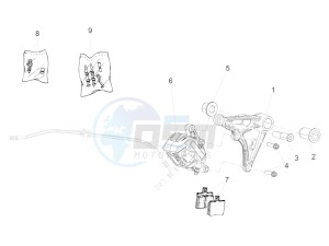 V7 II Stone ABS 750 USA-CND drawing Rear brake caliper