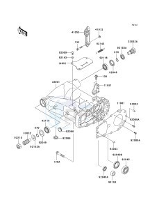 KVF 700 B [PRAIRIE 700 4X4 HARDWOODS GREEN HD] (B1-B2) [PRAIRIE 700 4X4 HARDWOODS GREEN HD] drawing SWINGARM