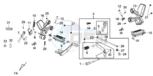 WOLF CARBURATED 125 drawing BRAKE PEDAL CPL