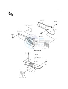 KL 250 D [KLR250] (D10-D14) [KLR250] drawing SIDE COVERS_CHAIN COVER