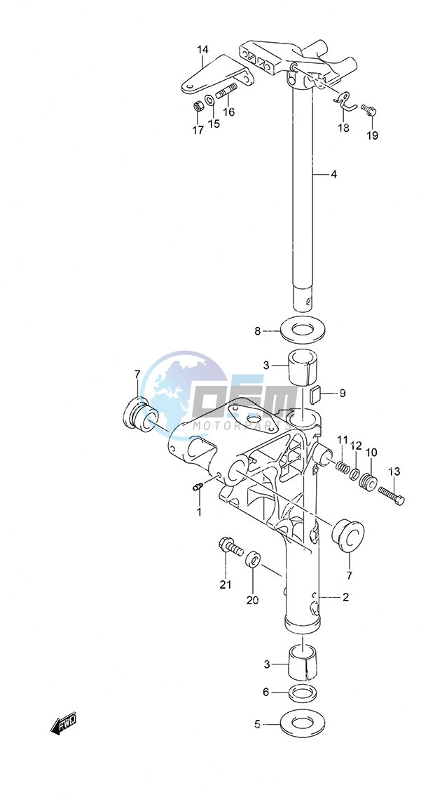 Swivel Bracket Remote Control w/Power Tilt