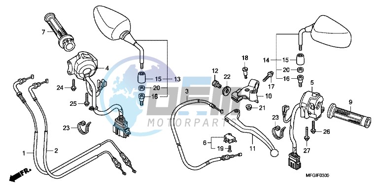 HANDLE LEVER/ SWITCH/ CABLE