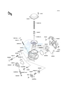 VN 750 A [VULCAN 750] (A15-A19) [VULCAN 750] drawing CARBURETOR PARTS