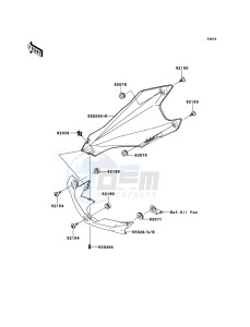 Z1000 ZR1000DDFA FR GB XX (EU ME A(FRICA) drawing Cowling Lowers