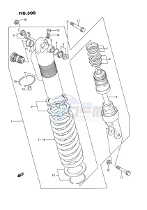 RM250 (E2) drawing SHOCK ABSORBER (MODEL S)