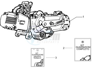 Liberty 125 4t Delivery e3 Single drawing Engine assembly