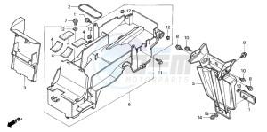 CB1300F CB1300SUPER FOUR drawing REAR FENDER (CB1300/F/F1/ S)