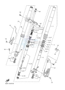 YZ450FX (B912 B913 B914 B914 B915) drawing FRONT FORK