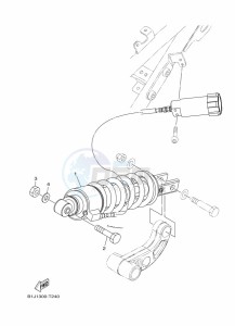 TRACER 900 GT MTT850D (B1JD) drawing REAR SUSPENSION