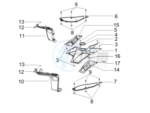 Runner 125 VX 4t drawing Central cover - Footrests