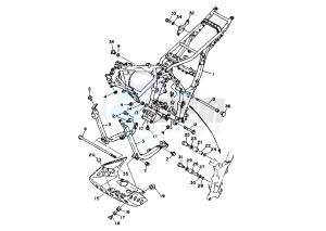 XTZ SUPER TENERE 750 drawing FRAME