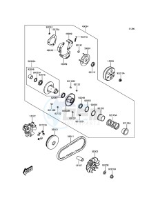 J125 ABS SC125CHFA XX (EU ME A(FRICA) drawing Belt Converter