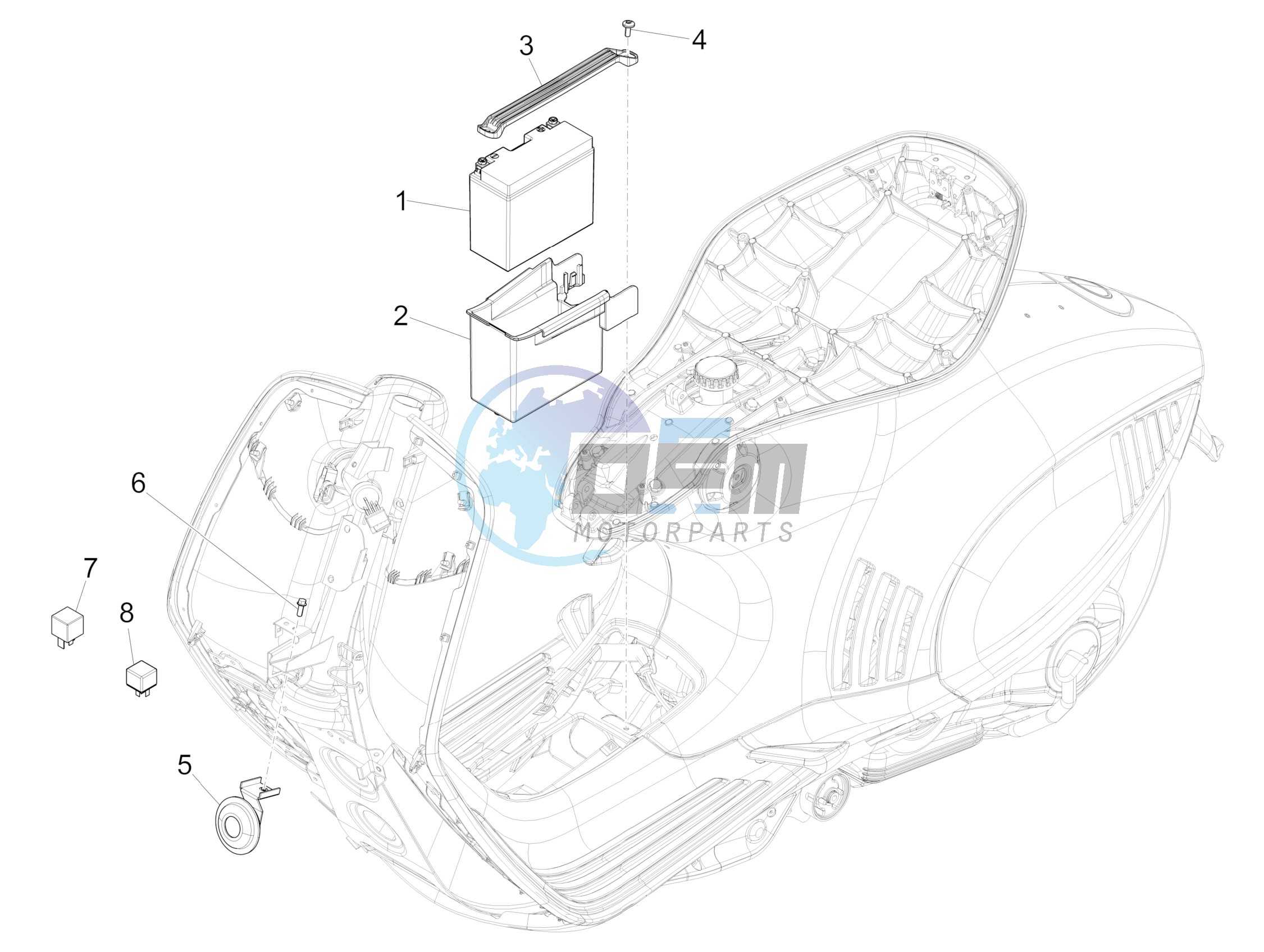 Remote control switches - Battery - Horn