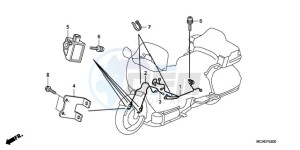 GL18009 France - (F / AB CMF NAV) drawing AIRBAG HARNESS