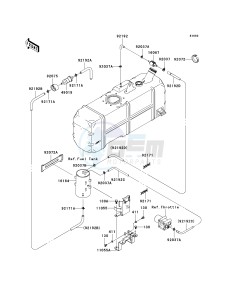 KAF 620 P [MULE 4000] (P9F-PAF) P9F drawing FUEL EVAPORATIVE SYSTEM-- CA- -