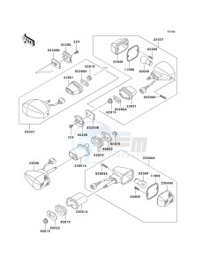 ZX 636 B [NINJA ZX-6R[ (B1-B2) [NINJA ZX-6R drawing TURN SIGNALS