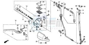 NX500 DOMINATOR drawing FR. BRAKE MASTER CYLINDER (1)