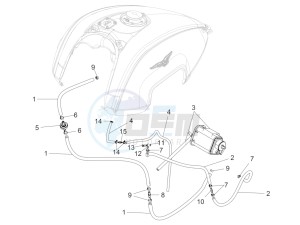 California 1400 Custom ABS 1380 WEG drawing Impianto recupero vapori benzina