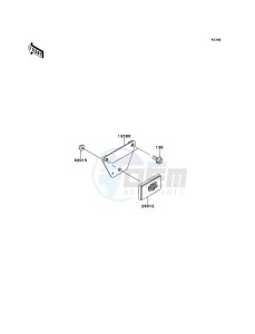 MULE_610_4X4 KAF400ABF EU drawing Reflectors