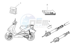 SR 50 Air 1997-2001 drawing Technical decal set